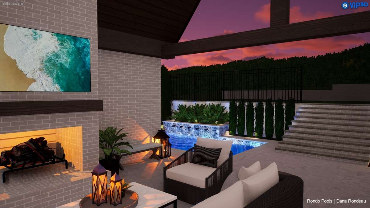 Conceptual pool rendering