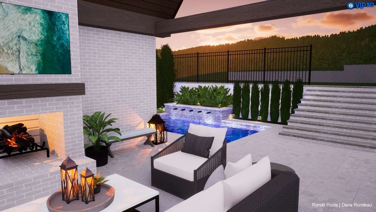 Conceptual pool rendering