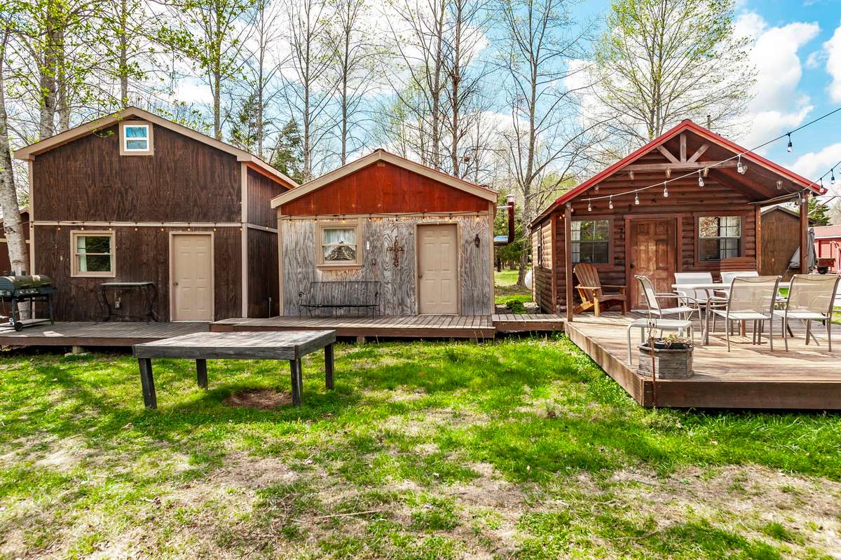 All cabins are heated with wall heaters and window units keep them cool in the summer.