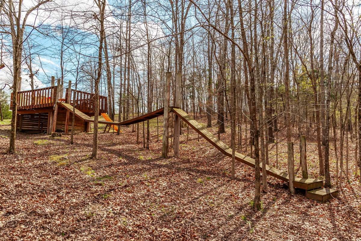 A playground just waiting to have kids crawling all over it!