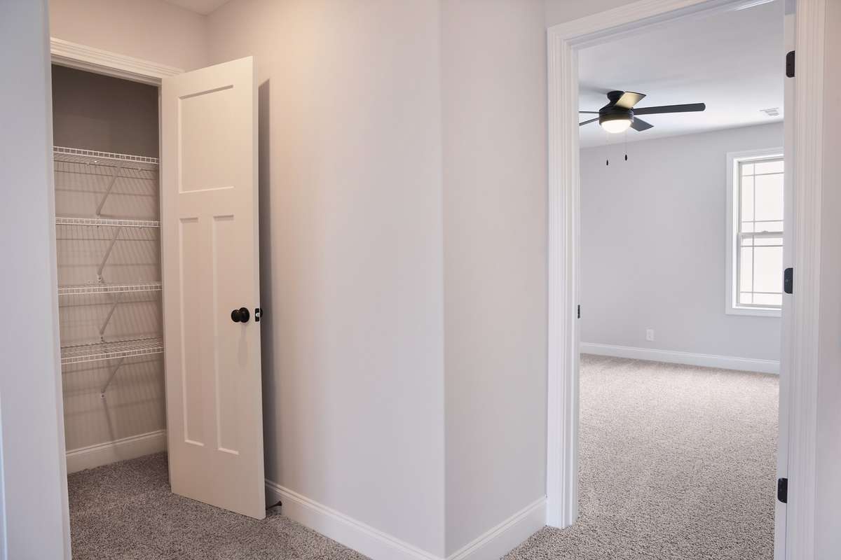Extra linen closet upstairs for bedding and towels.