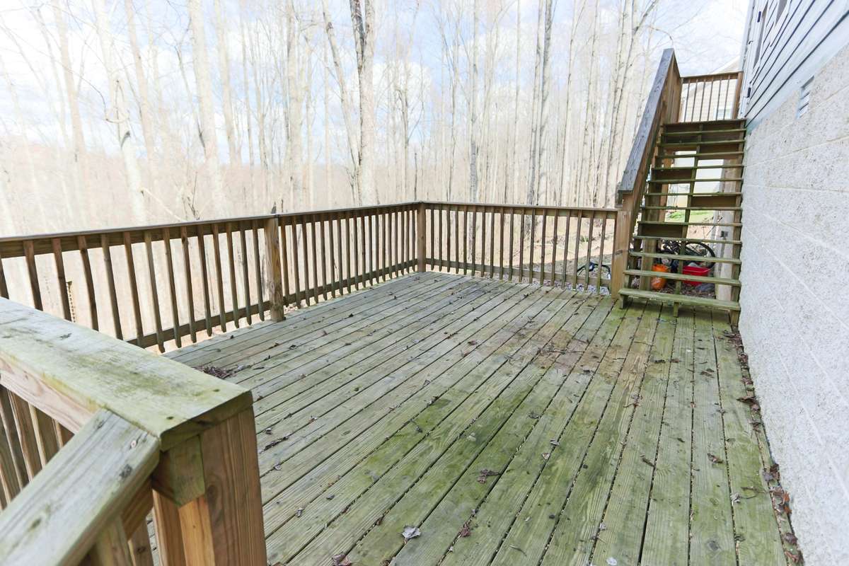 Large back deck