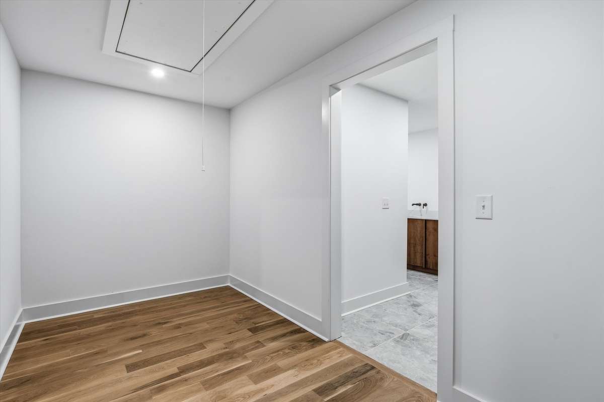 3rd floor closet can be built out to suit buyer's needs. Can be a closet, wrapping room, craft room, or wellness retreat.