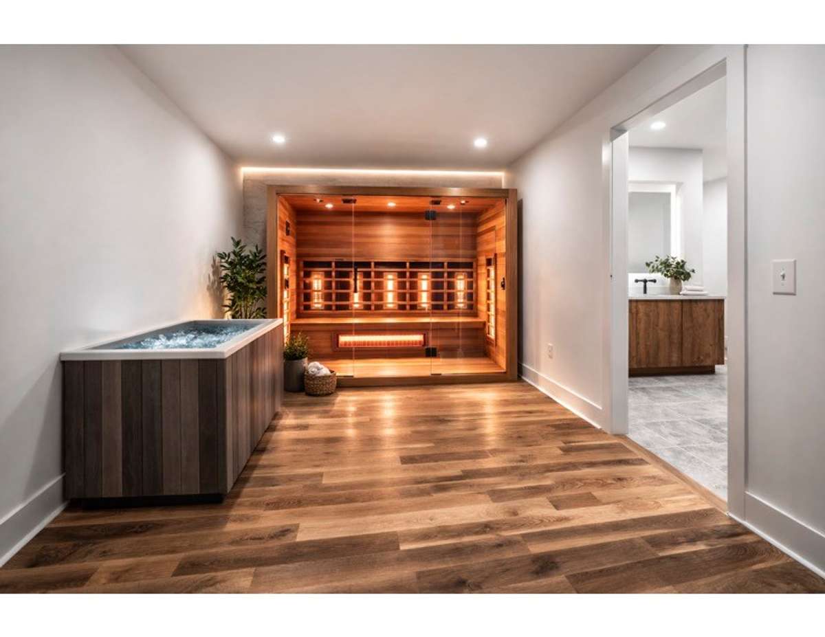 Example of wellness retreat in 3rd floor closet (virtual image)