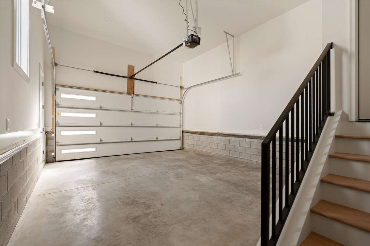 Oversized 2 car garage with alley entrance