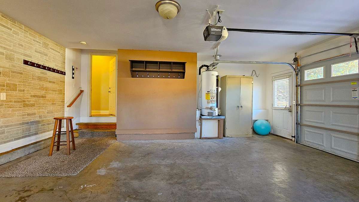 Garage facing entrance