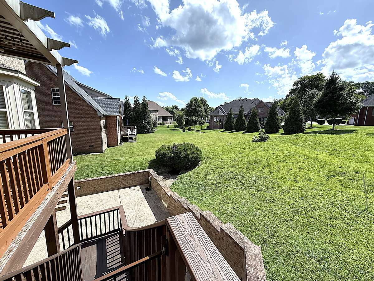 Rear Outside Stairs on covered porch