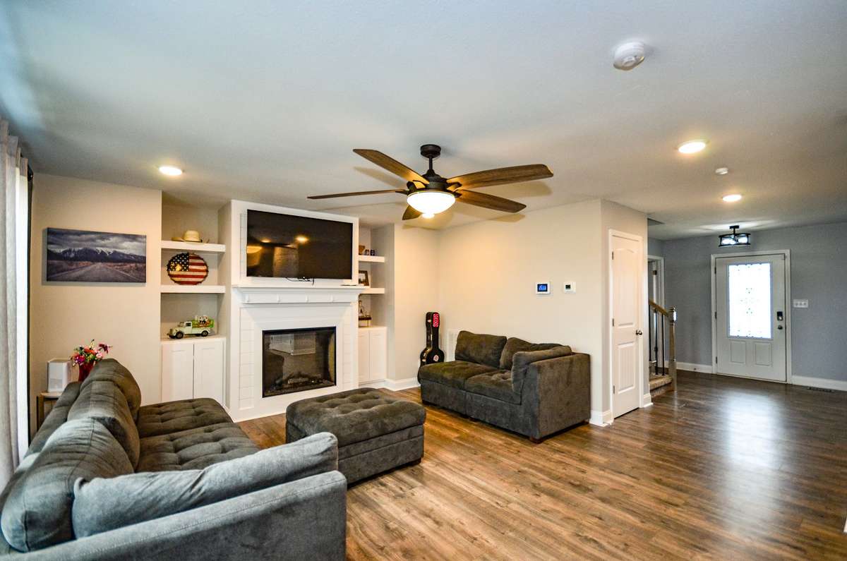 Entry area and great room