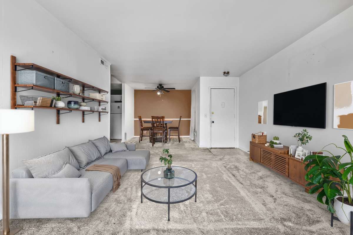 Virtually Staged Living Room