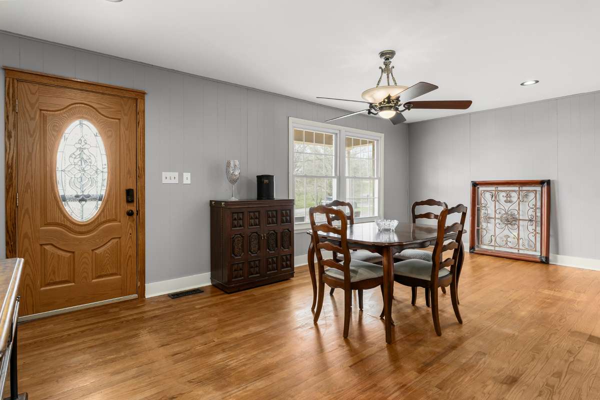 Spacious dining room or den.