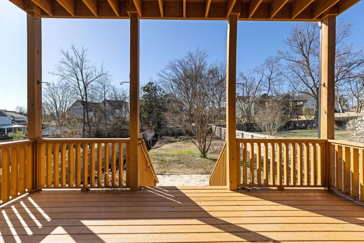 Amazing large level back yard in East Nashville!