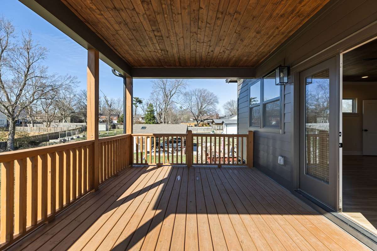 Upstairs balcony off primary bedroom area!