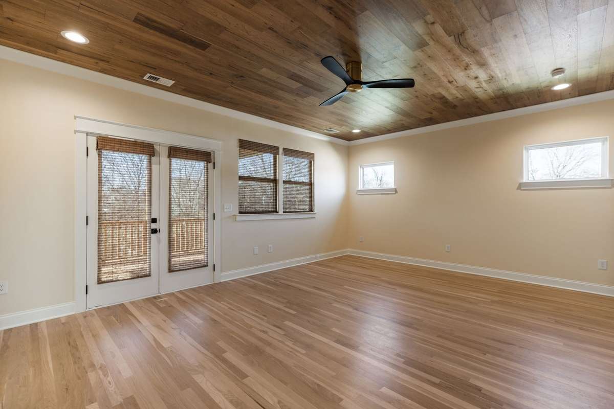 Back covered porch is perfect place for morning coffee, afternoon reading time or just watching the Tennessee sunsets!