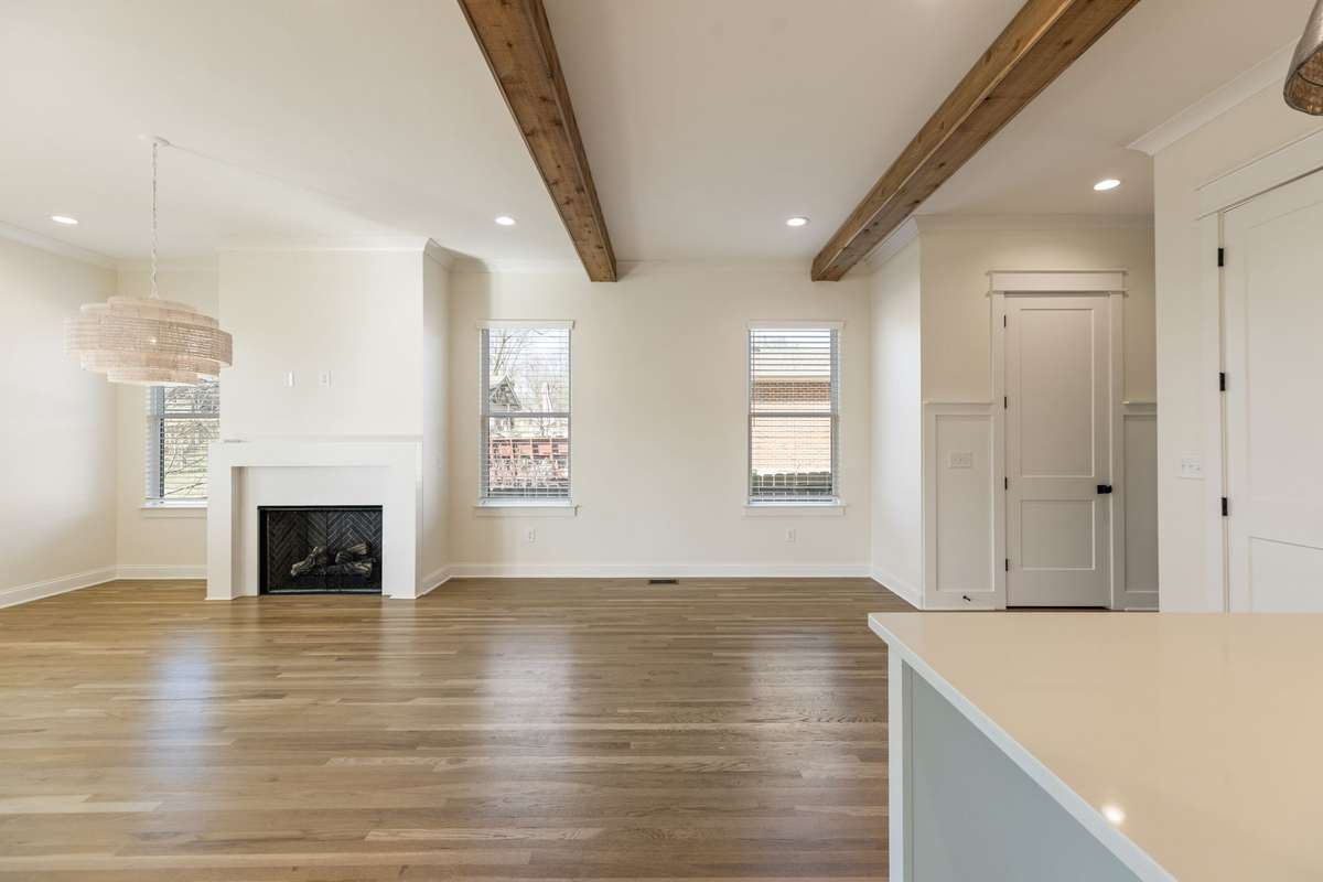 Beams really make the space!