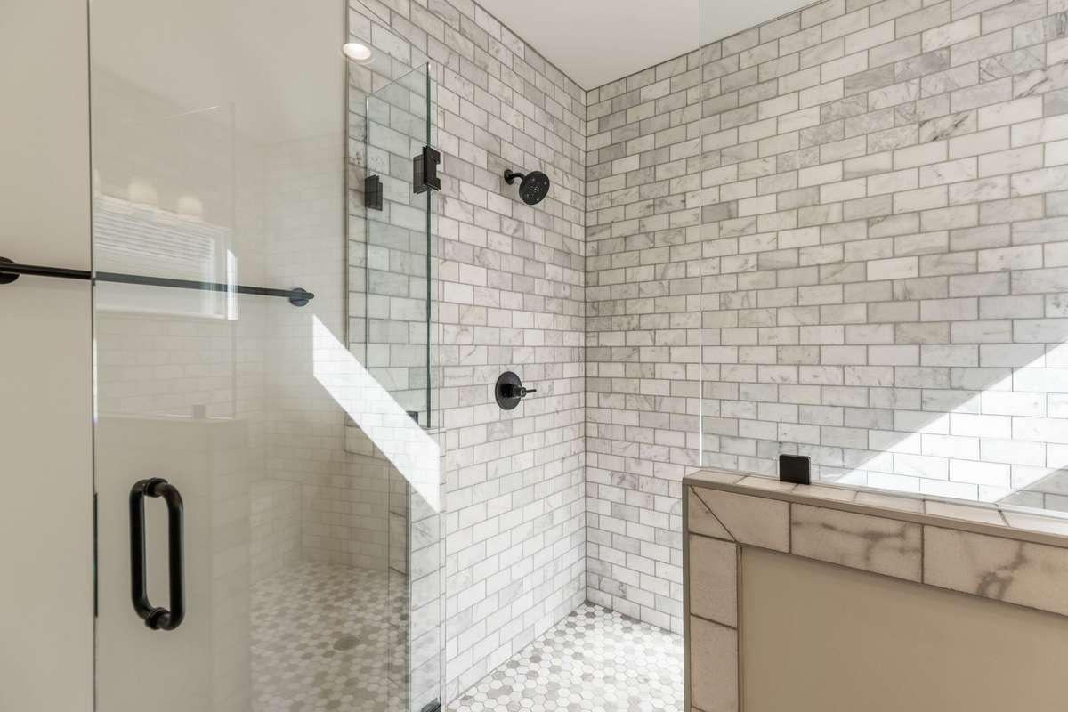 Designer primary shower!