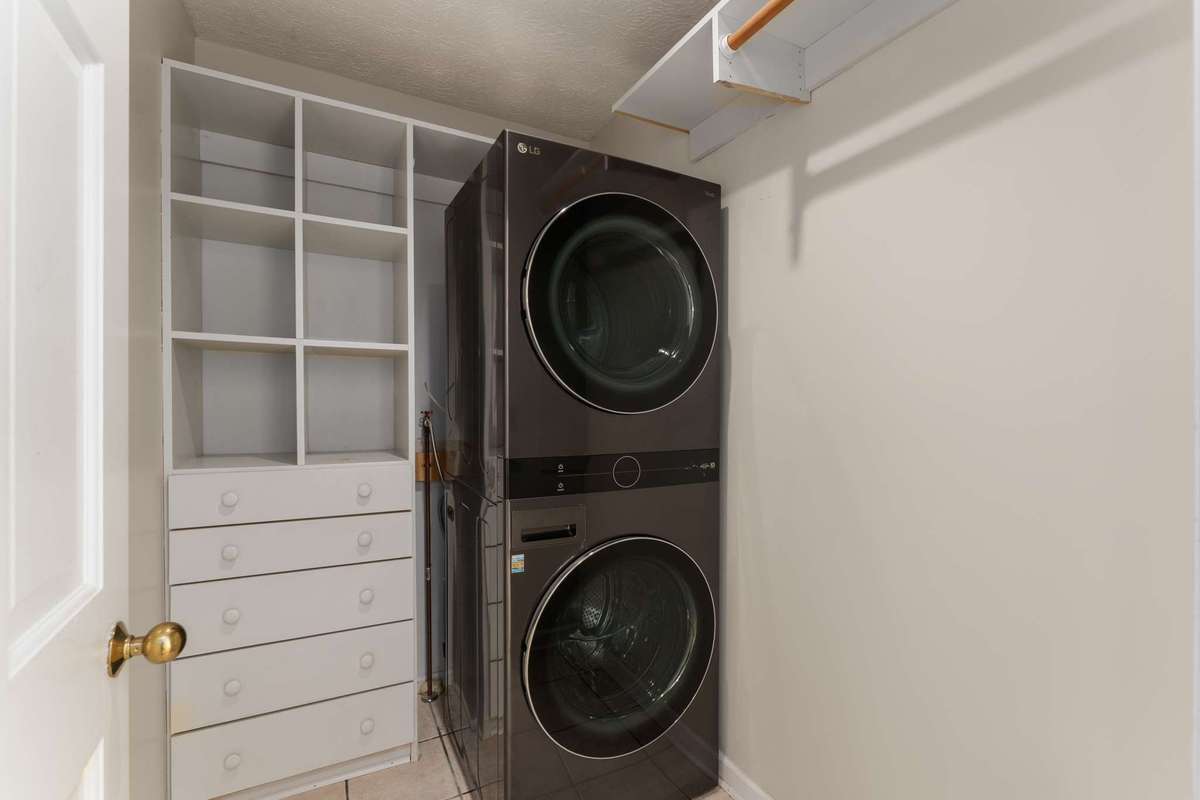 Laundry in Primary Closet