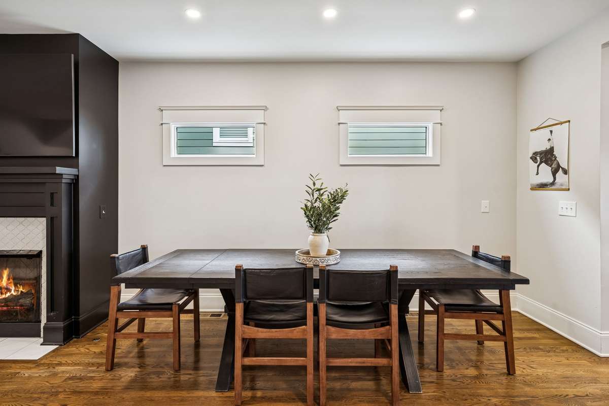 Dedicated dining area with clean sightlines and an ideal layout for hosting.