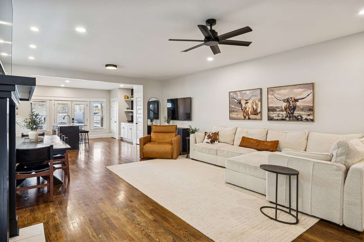 Open-concept living area with generous scale, natural light, and elevated finishes throughout.