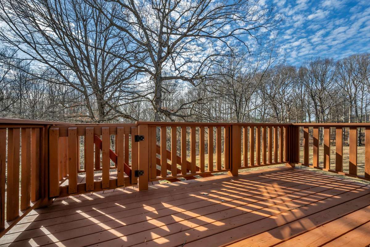 Back deck has been updated