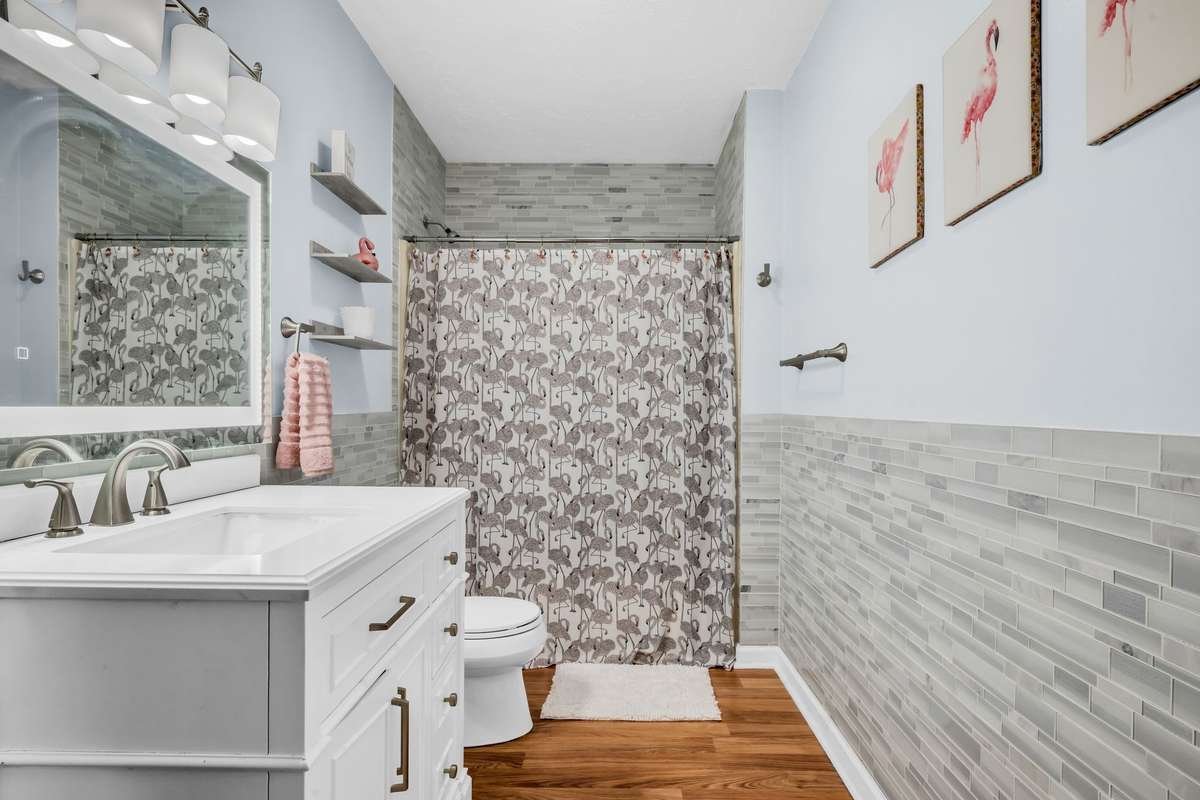 Updated hallway bathroom