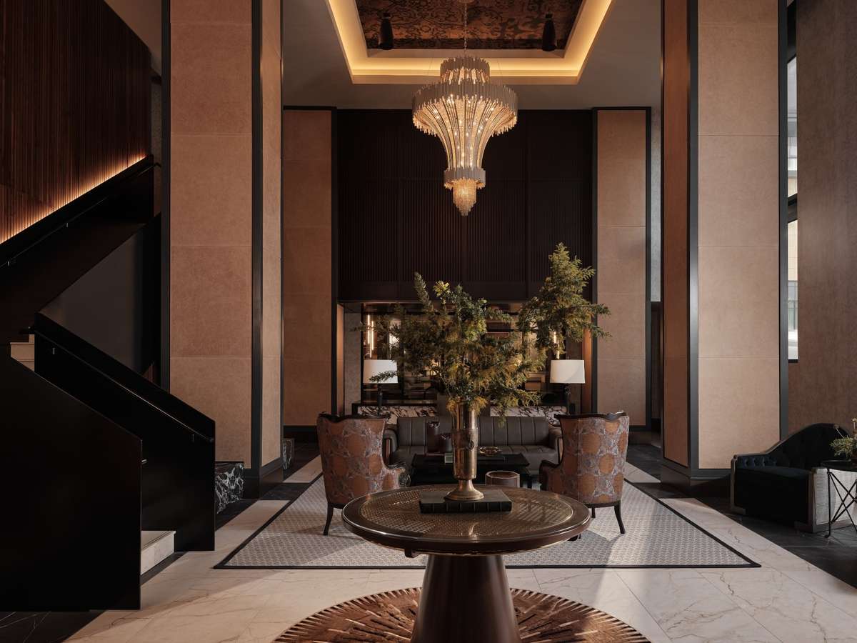 The Emory Lobby. This isn't just another highrise building; it's a community where every detail is crafted around you.