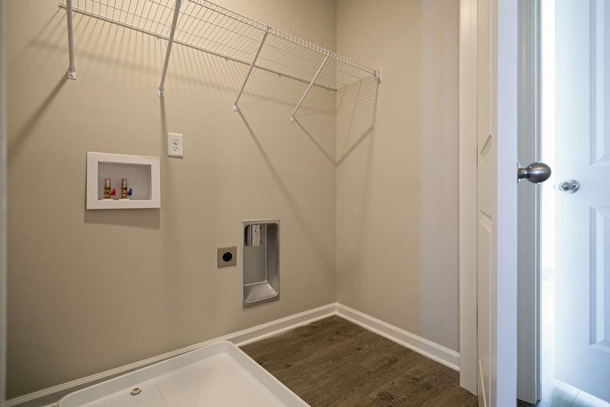 Laundry closet on 2nd floor between bedrooms