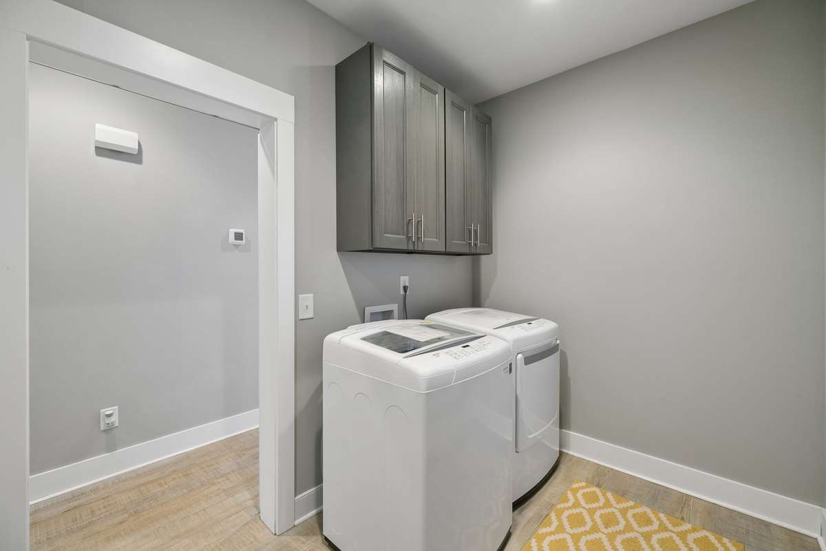 Spacious laundry room