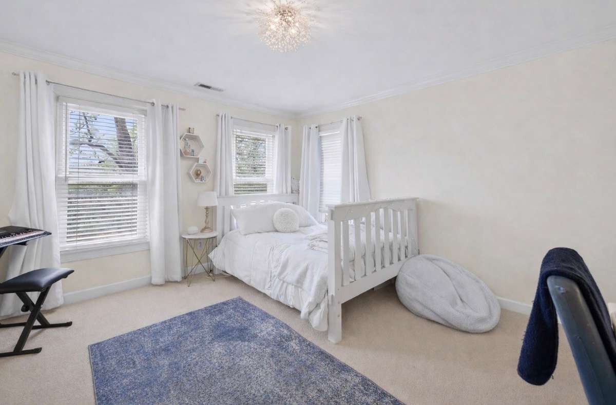 Walls are virtually lightened in photo. Walls are a shade of yellow