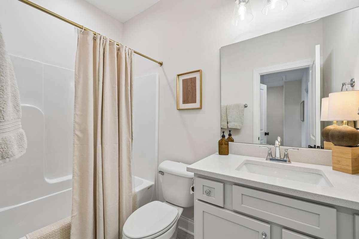 Hall Bath complete with Combo Shower/Tub