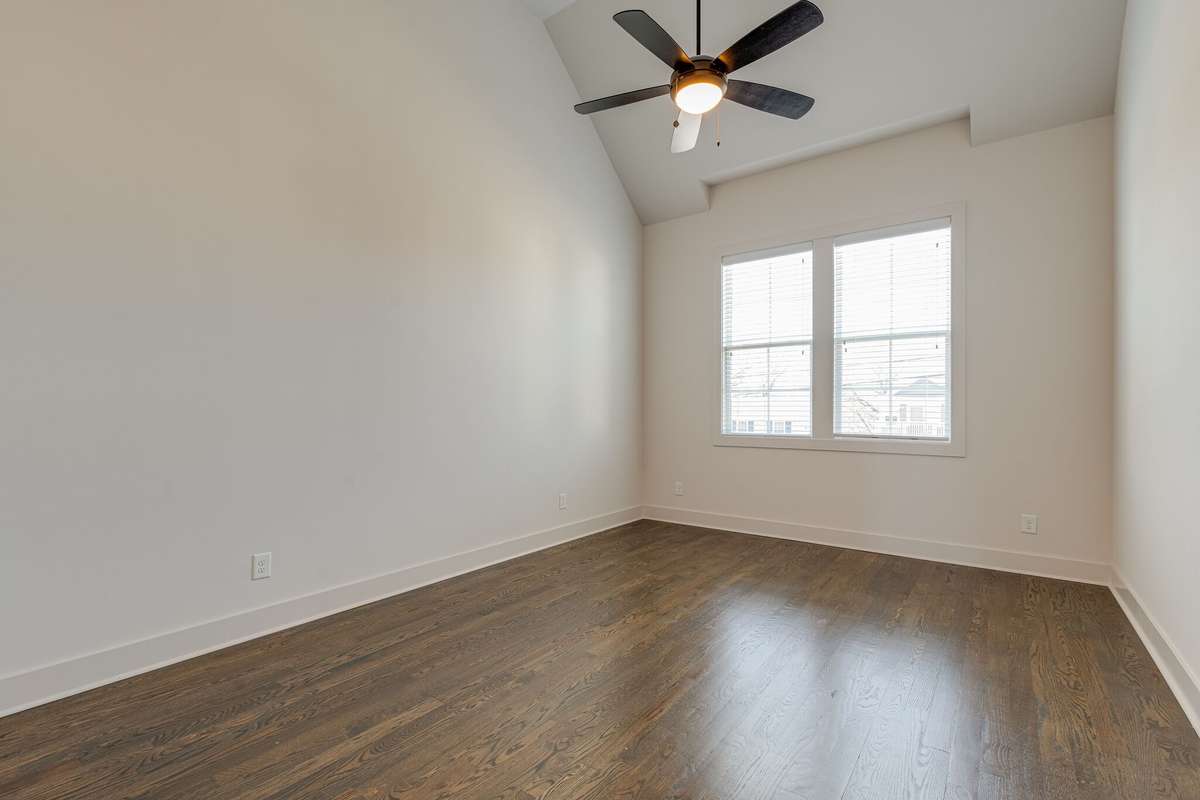 Master Bedroom with high vaulted ceilings for extra space!