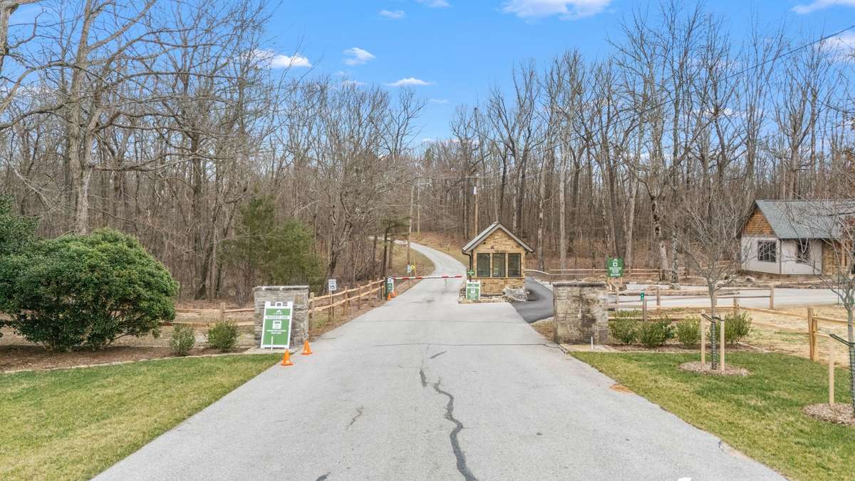 New gated entrance
