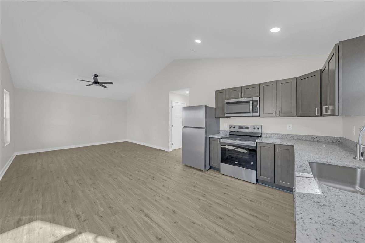 Inviting Living Area with Vaulted Ceilings!