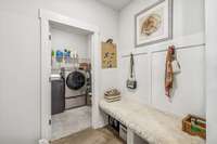 The drop zone is perfectly situated for access from the garage or the front door.