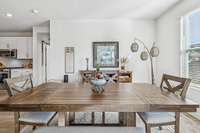 Another view of the dining room.