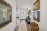This view is looking back to the front door.