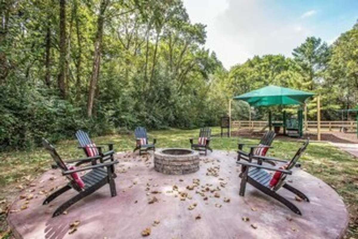 Sitting around the fire pit is great way to wind down the day.