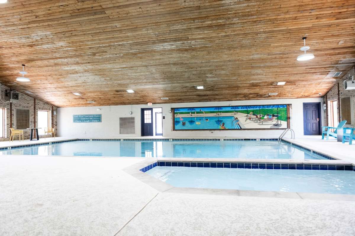 The indoor salt water pool is a true luxury.