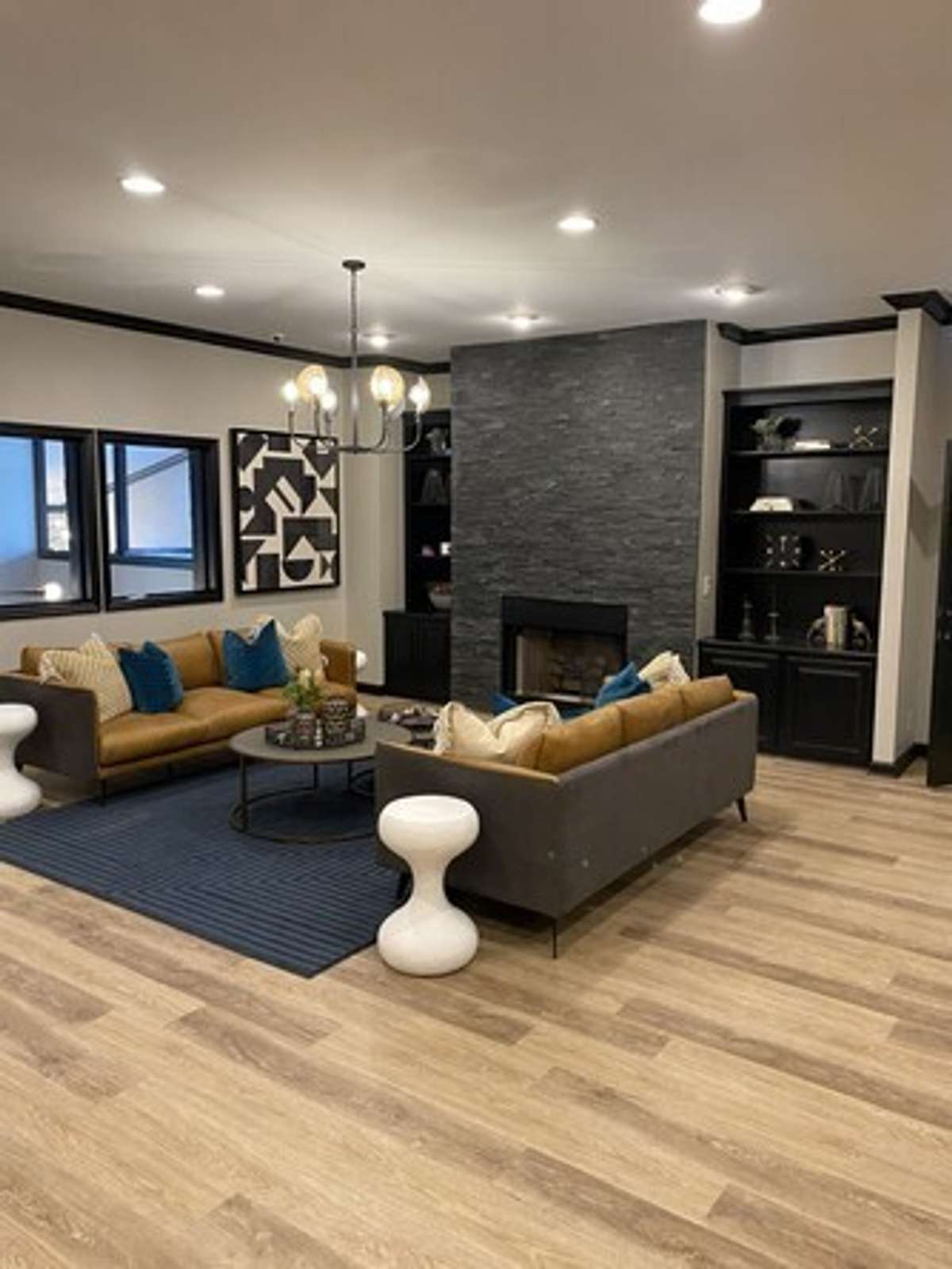 Lots of common area space in the clubhouse.