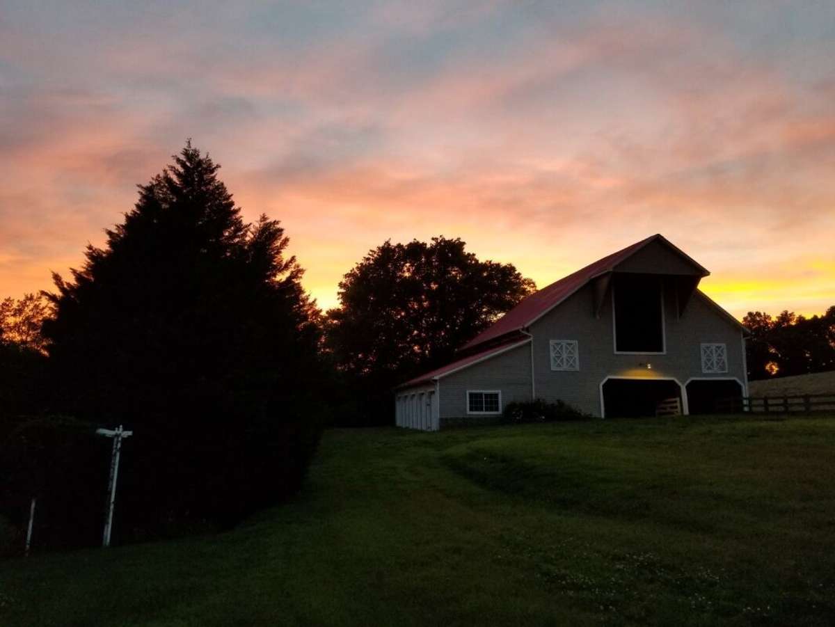 Glorious sunsets bring added awe to this property...