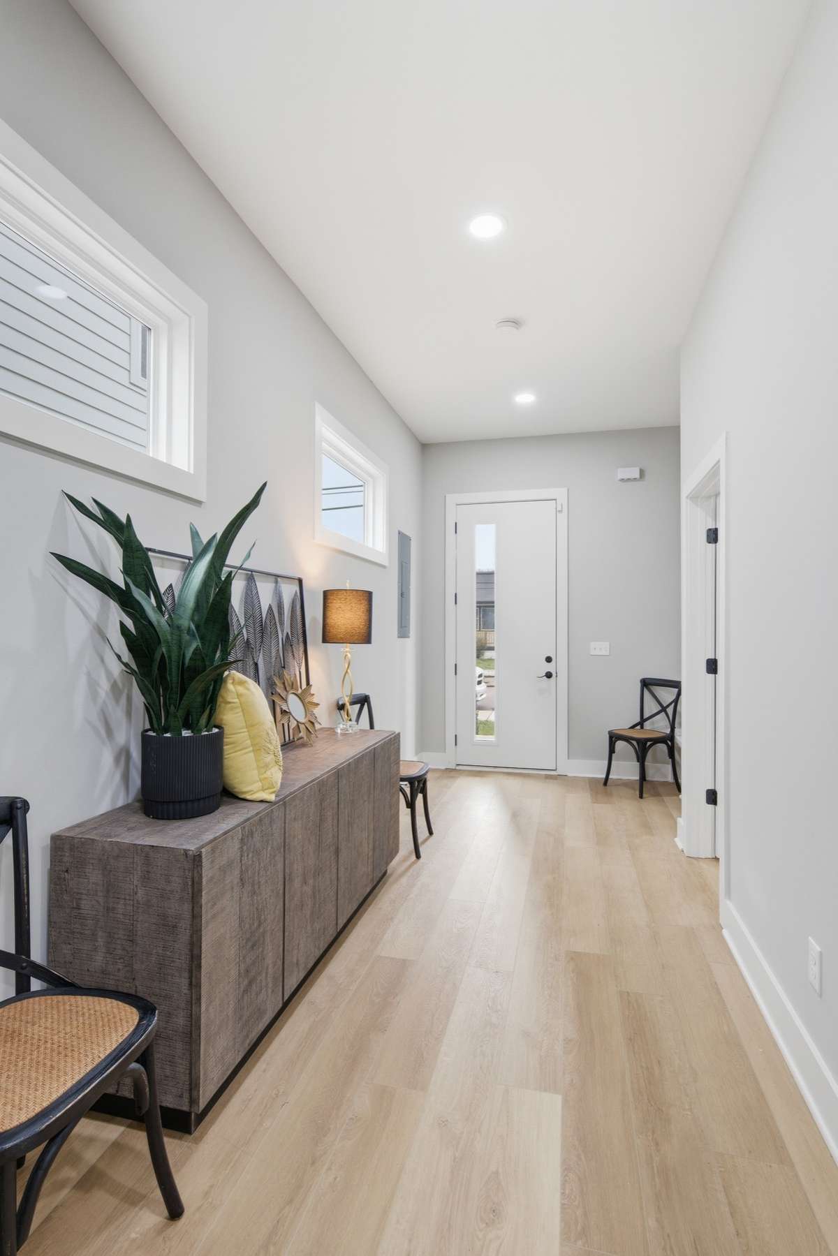 Greet your guests in this open entryway.