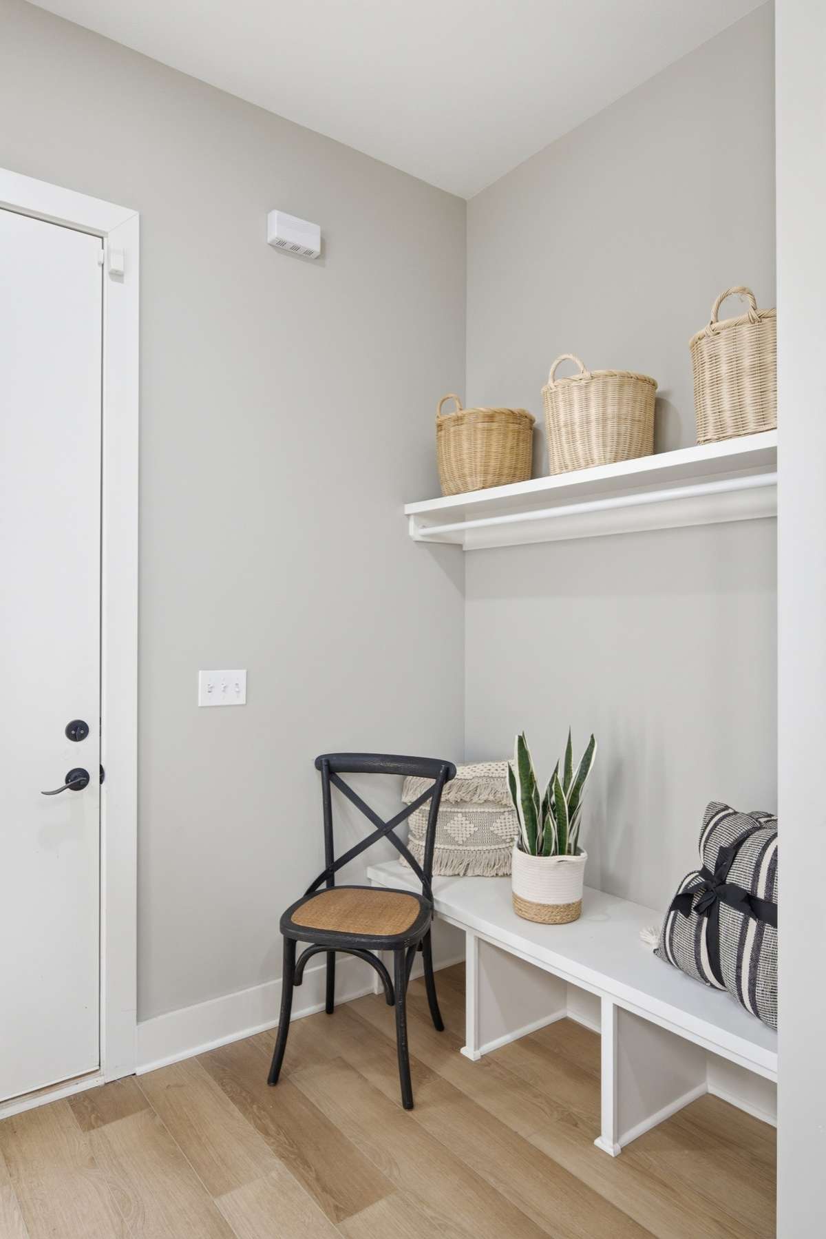Utilize the built-ins for shoes, coats, bags, and more!