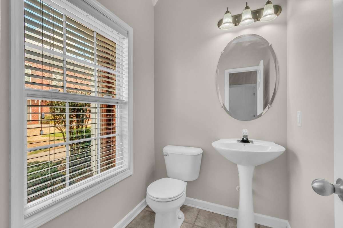 Newly updated main floor half-bath