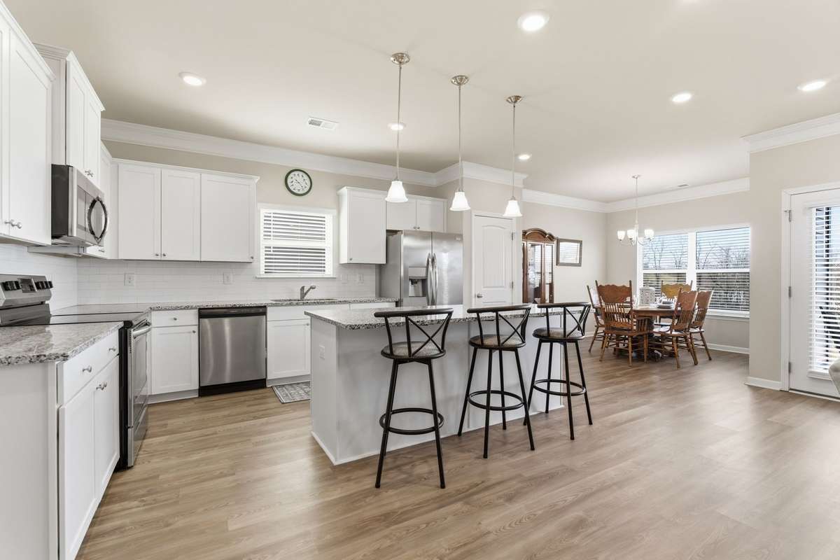 Open Floor plan Kitchen with plenty of cabinets and counter space