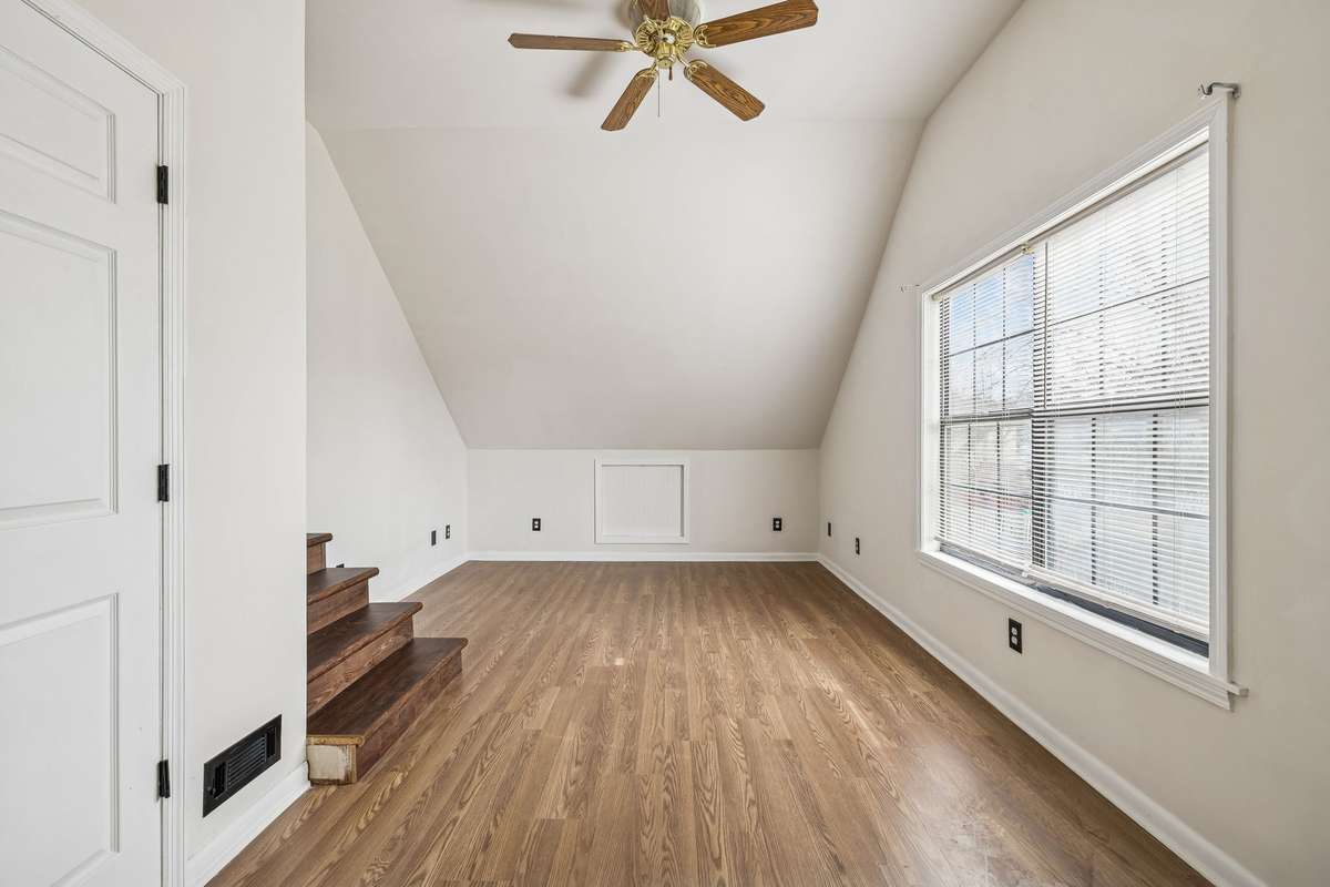 Step down flex space has a closet so it could be used for a 4th bedroom! 7701 Poplar Ridge Drive, Nashville, TN 37221