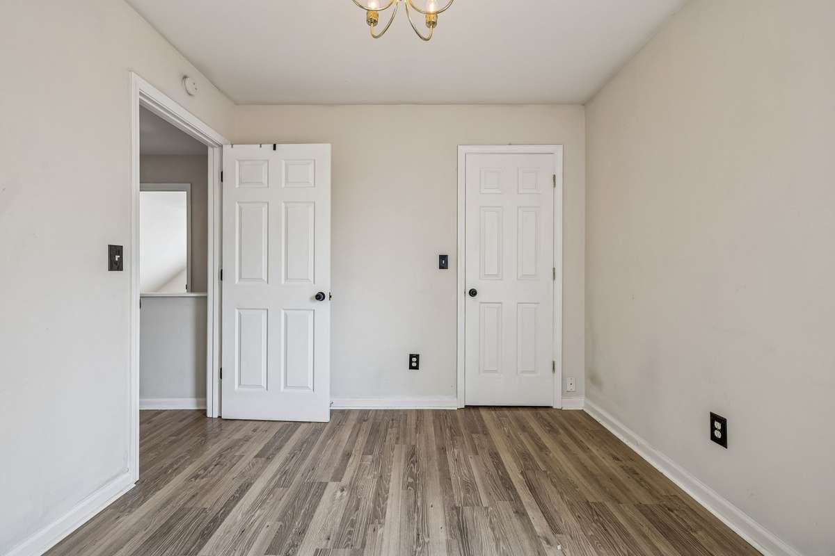 One of three bedrooms upstairs with new solid flooring and ample closet! 7701 Poplar Ridge Drive, Nashville, TN 37221