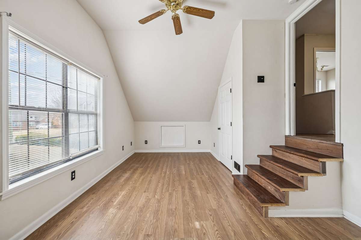 Nice sized bonus room over the garage has a double window and solid flooring! 7701 Poplar Ridge Drive, Nashville, TN 37221