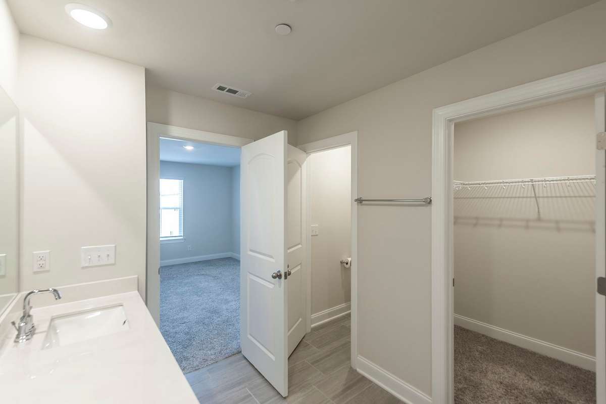 Primary bathroom + walk in closet and water closet