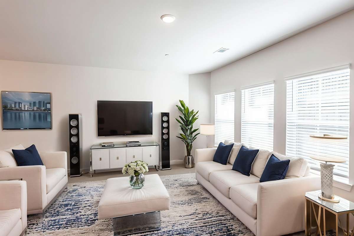 Virtual staging shows modern decorating ideas