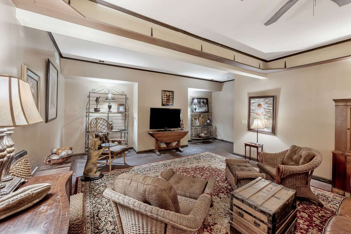 Finished basement/ media room