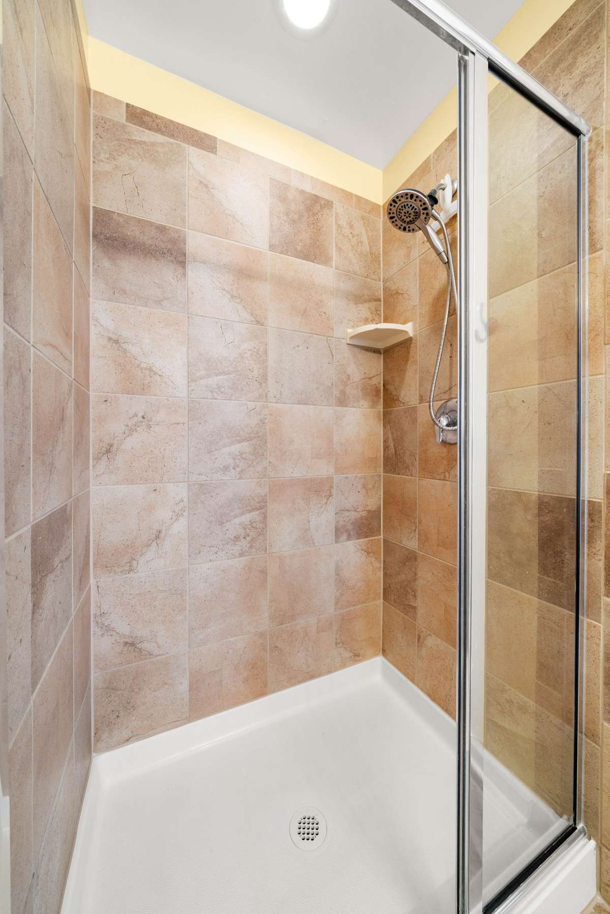 Primary Bathroom: Tiled Shower